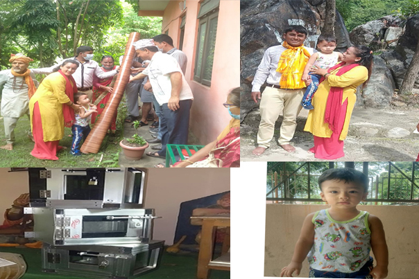 जन्मदिनको अवसरमा मन्दिर र विद्यालयलाई  सहयोग