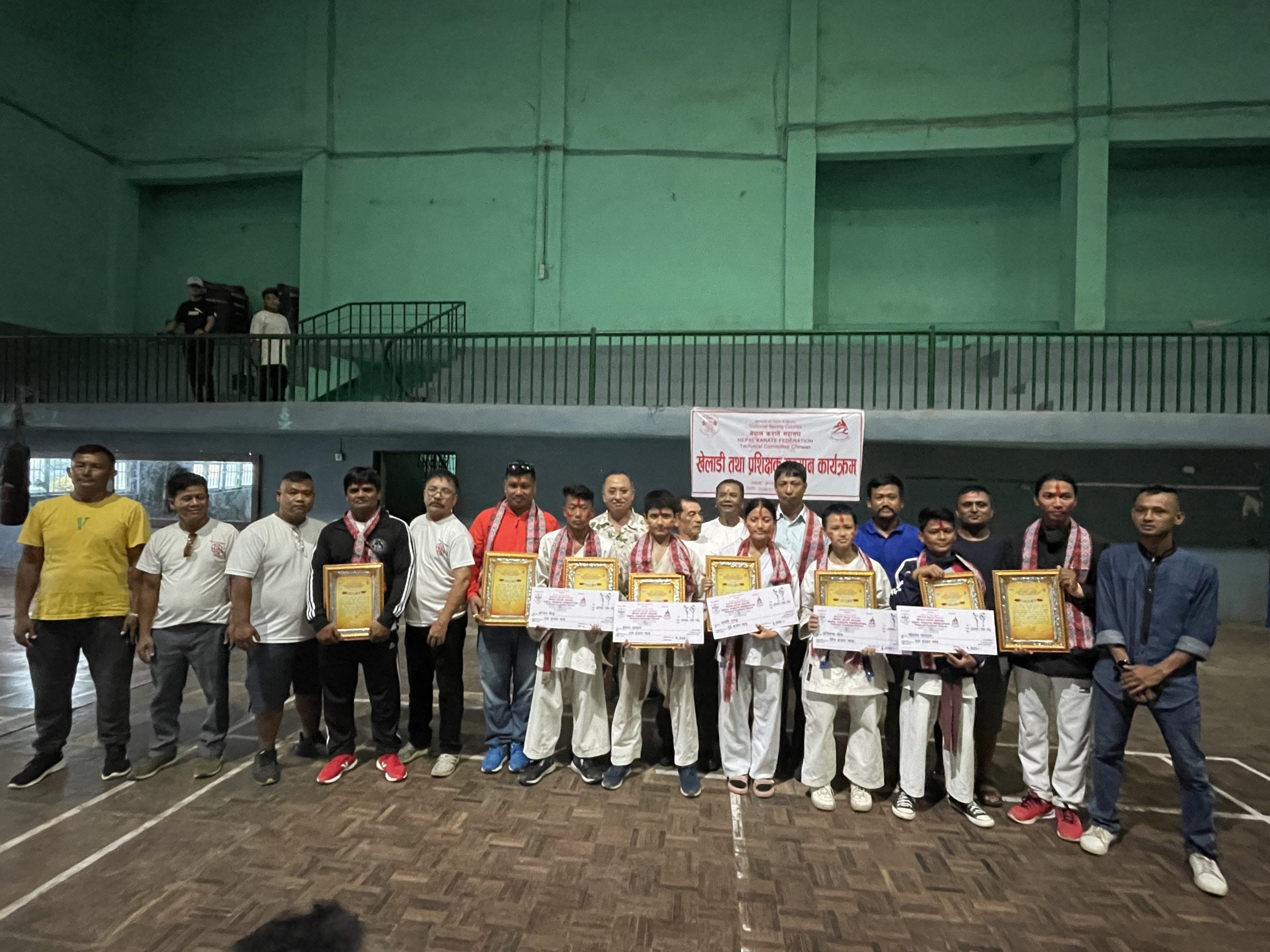 पदक पाउने चितवनका करातेका खेलाडी तथा प्रशिक्षकलाई सम्मान