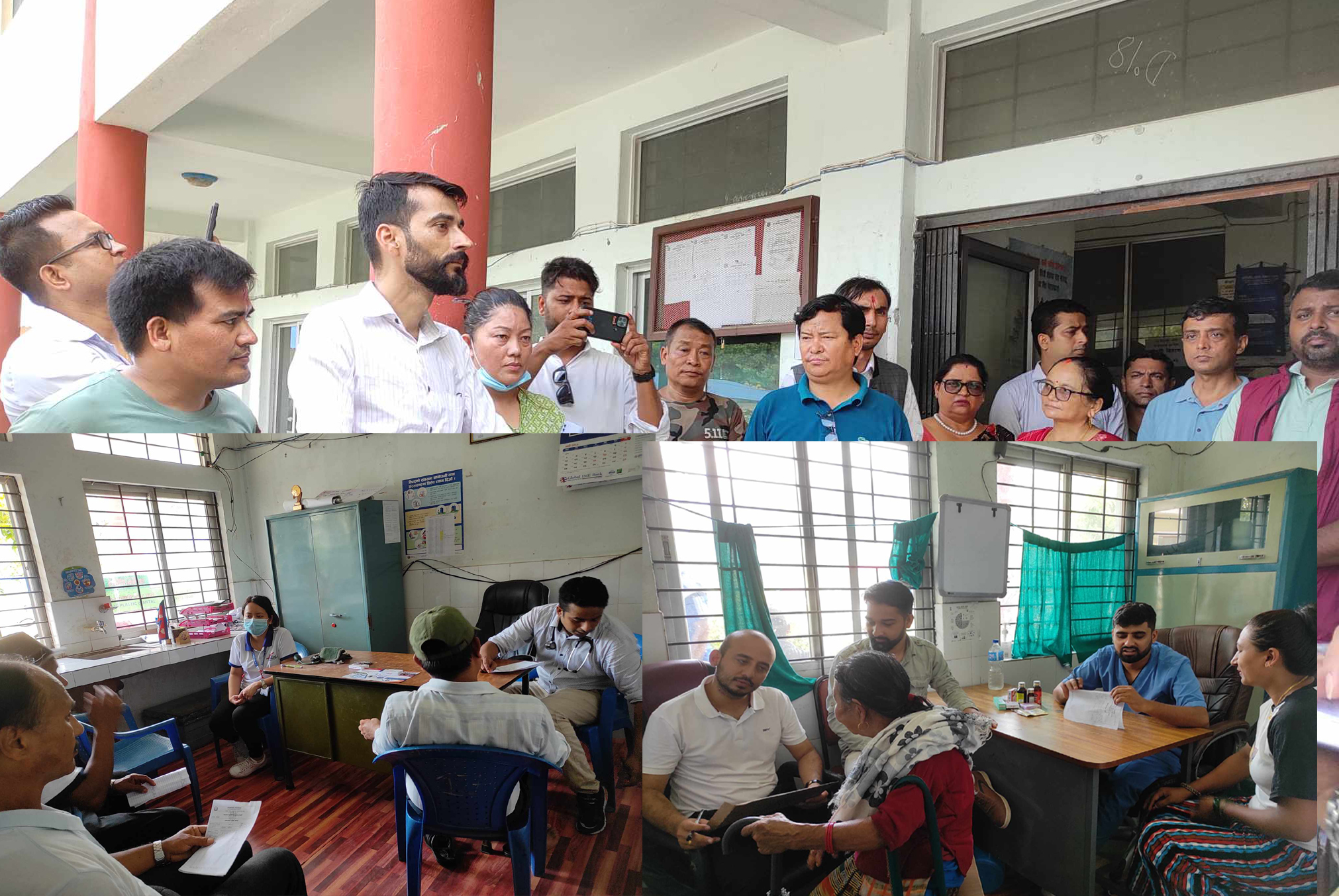 कुरिनटारमा नि : शुल्क स्वास्थ्य शिविर , ११० जनाले लिए सेवा