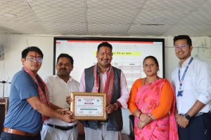 गण्डकी गाउँपालिकाको वडा नम्बर ५ र  ताङ्लीचोक स्वास्थ्यचौकी सम्मानित