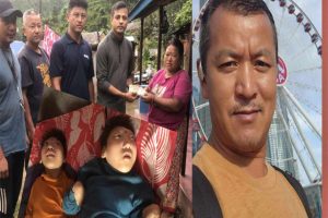 बिष्णु गुरुङद्वारा शहिदलखनका दुई अपाङ्ग बालबालिकालाई आर्थिक सहयोग